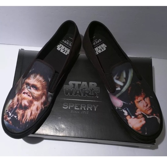 🎉HP🎉SPERRY STAR WARS Slip On Shoes Han & Chewie - Picture 2 of 4